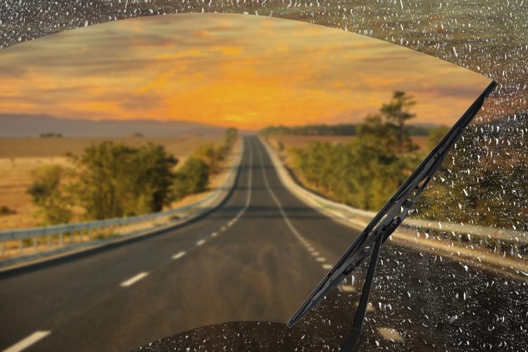 main of Every Driver is Thankful for Good Windshield Wipers During a Downpour